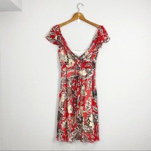 DIANE VON FURSTENBERG mariana silk printed dress Size 6